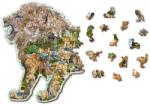Wooden City - Puzzle Leul Roar - 250 piese Puzzle