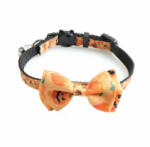 Gooparty Halloween nyakörv macskáknak/kistestű kutyáknak, narancssárga, kalapos tök minta, 18-32 cm (5995206007036)