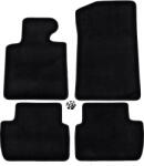 J&J Automotive Covorase auto din velur Premium Black, BMW Seria 3 (E46), 1997-2006