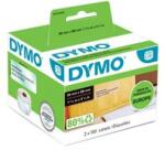 DYMO Etikett, LW nyomtatóhoz, műanyag, 36x89 mm, 260 db etikett, DYMO, átlátszó (S0722410) - irodaszermost