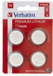 Verbatim Gombelem, CR2430, 4 db, VERBATIM Premium (49534) - irodaszermost