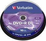 Verbatim DVD Verbatim DVD+R DL Double Layer 8.5 GB 8x 43666 (43666)