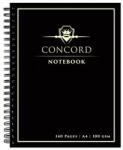Concord Spirálfüzet, A4, vonalas, 70 lap, CONCORD, fekete (8956-CON) - irodaszermost