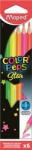 Maped Színes ceruza készlet, háromszögletű, MAPED Color Peps Star Fluo , 6 különböző szín (832003)