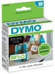 DYMO Etikett, LW nyomtatóhoz, eltávolítható, 25x25 mm, 750 db etikett, DYMO (S0929120) - irodaszermost
