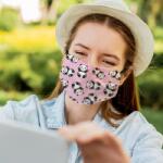  2 rétegű pamut szájmaszk, többször hordható, panda mintás (MT-MASZK-PANDA) - hardtools