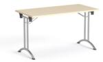 MAYAH Összecsukható tárgyalóasztal, behajtható fémlábakkal, 130x65 cm, MAYAH Freedom SV-93 , juhar (SV-93/ IBXA93J) - irodaszermost