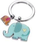 TROIKA Kulcstartó, 2 charm dísszel, TROIKA Elefántok , vegyes színek (KR18-12/CH) - irodaszermost
