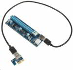  Kolink PCI-express x1 - x16 riser kártya mining/rendering kit Pro 1m kábel ZURC-007 (ZURC-007)