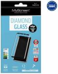 MyScreen DIAMOND GLASS EDGE képernyővédő üveg (3D full cover, íves, karcálló, 0.33 mm, 9H) FEKETE - TCL 408 (MD7699TG DEFG BLACK)