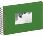 Pagna 24x17cm fehér lapos spirálos zöld fotóalbum (P1210917)
