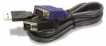 TRENDnet TK-CU06 D-SUB 15pin USB M/M KVM switch adatkábel 1.8m fekete (TK-CU06)