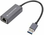 Conceptronic átalakító - ABBY08G (USB-A 3.0 to RJ-45, Nintendo Switch támogatás, aluminium, szürke) (ABBY08G)