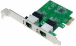 LogiLink 2 portos Gigabit LAN PCI-Express kártya (PC0075)