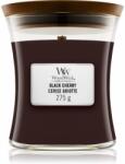 WoodWick Black Cherry lumânare parfumată cu fitil din lemn 275 g