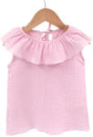 Too Tricou cu volanase pentru copii, din muselina, Magic Pink, 2-3 ani (TVCM23MPINK)