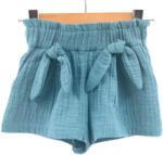 Too Pantaloni scurti pentru copii, din muselina, cu talie lata, Cold Ice, 5-6 ani (PSVMTL56COLDICE)