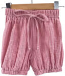 Too Pantaloni bufanti de vara pentru copii din muselina, Blushing Pink, 6-12 luni (PBM612BP)