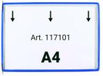 DJOIS Bemutatótábla A4, fekvő, felül nyitott, DJOIS, kék (TF117101)