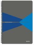Leitz "Office" 90 lap A4 szürke-kék laminált karton borító kockás (46470035)