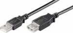 Goobay 93601 USB 2.0 A apa - A anya hosszabbító kábel 5m - Fekete (93601)