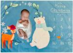 Milestone Pătură foto Milestone - Primul meu Crăciun, 70 x 100 cm (101114) Lenjerii de pat bebelusi‎, patura bebelusi