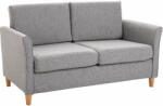 Homcom Kanapé Homcom, hab / textil / fa, 65 x 141 x 78 cm, szürke (833-653GY)