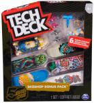 Tech Deck Set 6 mini placi skateboard, Tech Deck, Bonus Pack, Santa Cruz, 20140839