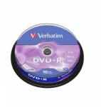 Verbatim DVD + R, 4, 7 GB, 16x, acoperire AZO, 10 bucăți în ax