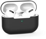 Haffner Szilikon védőtok Apple AirPods Pro 1/2 fülhallgatóhoz - fekete - ECO csomagolás (FN0513) (FN0513)