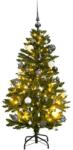 vidaXL csuklópántos műkarácsonyfa 150 LED-del és gömbökkel 120 cm (3210101) - vidaxl
