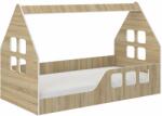 Wooden Toys Montessori HÁZIKÓ gyerekágy SONOMA 160x80cm - ajándék matraccal - jobbos