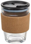 Pufo üveg utazóbögre parafa hővédelemmel kávéhoz vagy teához, 300 (Pufo1221)