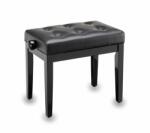 Soundsation SBH-105P-BK - Állítható fényes felületű zongorapad Chesterfield üléssel