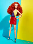 Mattel Signature - Neon kollekció - Barbie piros szoknyában (HJW80)
