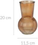 Home Styling Collection Vază din sticlă striată, 20 cm (HC7430570-orange)