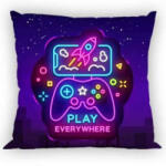  Gamer Neon párnahuzat 40x40 cm (FRA595440) - oliviashop