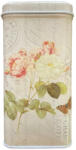 Tee-Maass English Rose rózsás konyhai fémdoboz teának 14, 5x7, 5x7, 5cm