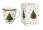 Duo Gift Porcelánbögre 650ml, dobozban, Christmas Tree 2
