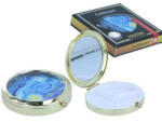 Hanipol Carmani Gyógyszeres fémdoboz 3 fakkos műanyag belsővel, tükörrel 7x7x1, 5cm, Van Gogh: Csillagos éj