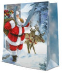 Paw Santa is Coming papír ajándéktáska large 26, 5x33, 5x13cm