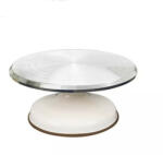 Nut Rozsdamentes acél forgatható torta állvány, fehér talppal (5995206002192)