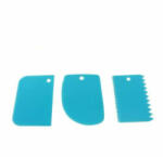 Nut Torta díszítő, simító lap, kék színű műanyag, 3 részes (5995206000976)