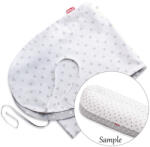 Scamp Husa bumbac pentru perna Scamp, 160 cm, Little Heart White Gray (HPG136)