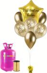Personal Set personalizat de petrecere auriu cu heliu - a 30-a aniversare 19 buc