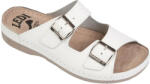 LEDI Anatomic Férfi bőr papucs 804/18, fehér, csatos (ORH826237)