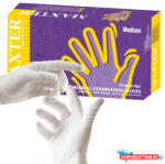  Gumikesztyű latex púdermentes M 100 db/doboz Maxter (46852)