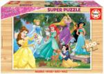 Educa Puzzle din lemn Prinţese Disney Educa Disney 100 de piese de la 6 ani (EDU17628) Puzzle
