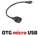 Royal Кабел Royal OTG USB Micro, от USB Type-A(ж) към USB Micro(м), 0.15м, черен (ROY21007487)