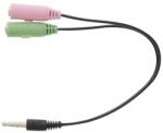 T'nB Кабел TnB, от 3.5mm жак(м) към 2x 3.5mm жак(ж), черен